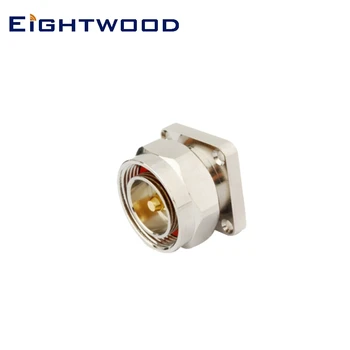 

Eightwood 5PCS 7/16 Din Plug Male RF Coaxial Connector Adapter 4 Hole Panel Mount with Solder Cup for Wireless Antenna Systems