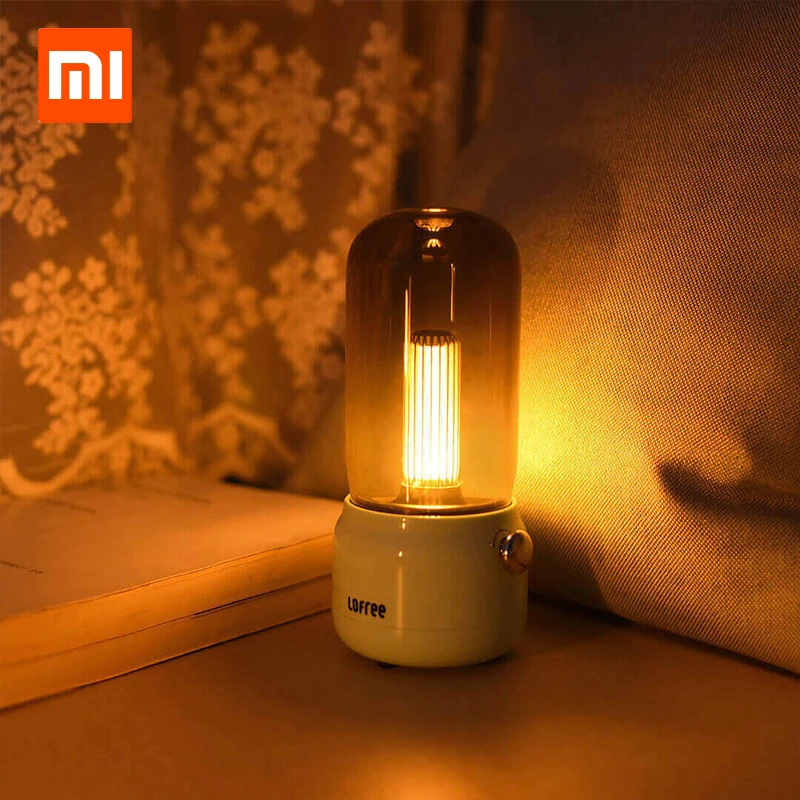 Регулируемый яркий проводной светильник Xiaomi Youpin Lofree в стиле ретро с двумя