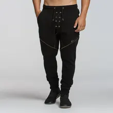 Мужские спортивные тренировки дышащий пота Штаны Для мужчин тренажерный зал спортивных Штаны свободные джоггеры Для мужчин S футбольных мячей трек Штаны брюки