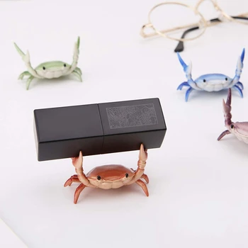 

New New Creative Cute Crab Pen Holder Weightlifting Crabs Pen Holder Bracket Storage Rack Gift Stationery