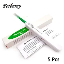 5 sztuk jedno kliknięcie SC FC ST światłowodowy długopis czyszczący do czyszczenia Adapter światłowodowy z 2.5mm SC/FC/ST złącze Smart Cleaner