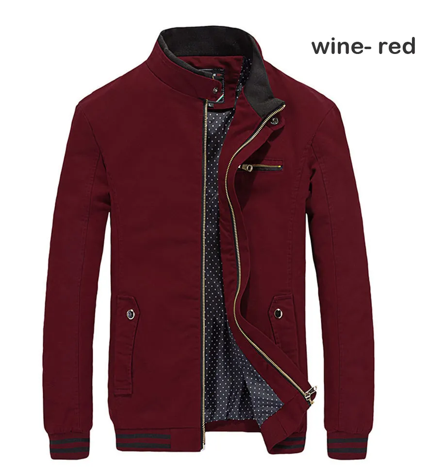 Casual Slim Fit Cotton Coat for Mens