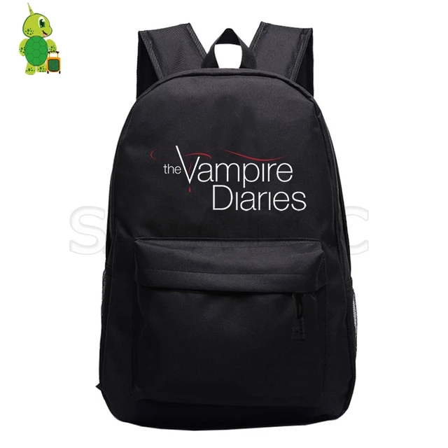 The Vampire Diaries TV Series Backpack Stefan Damon Women Men Backpack ...
