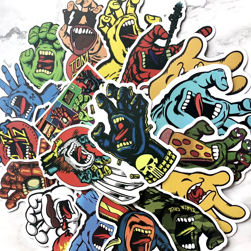 18pcs/lot cool santa cruz stickers for notebook laptop stickers 