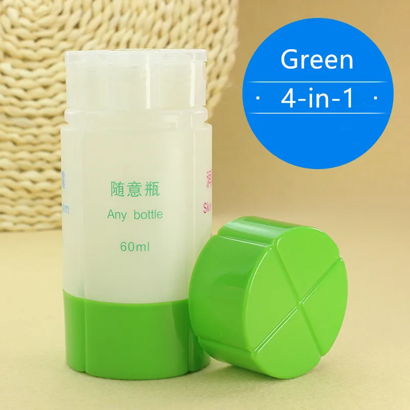 Travel Cosmetics Three-In-One Bottling 4-In-1 Bottle Shampoo Shower Gel Storage Wash Bag Empty Bottle - Цвет: Color 1