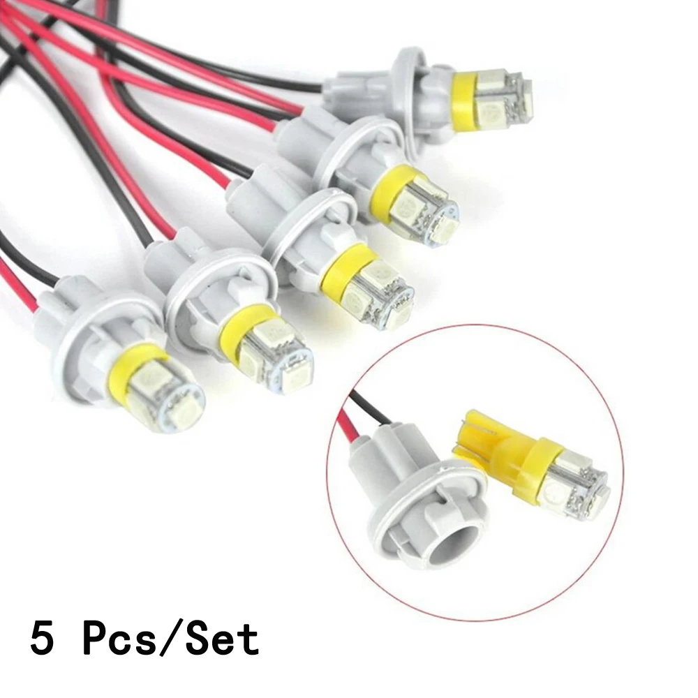 Sockets Harness 5pcs/set 12V Car External Lights LED bulb Cab Roof Running Marker Lamp For Truck