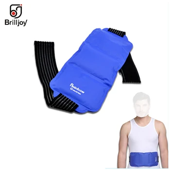 Brilljoy Flexible Gel Ice Pack belt & Wrap with Elastic Strap for Hot Cold Therapy Sprains Muscle Pain cold physiotherapy bag