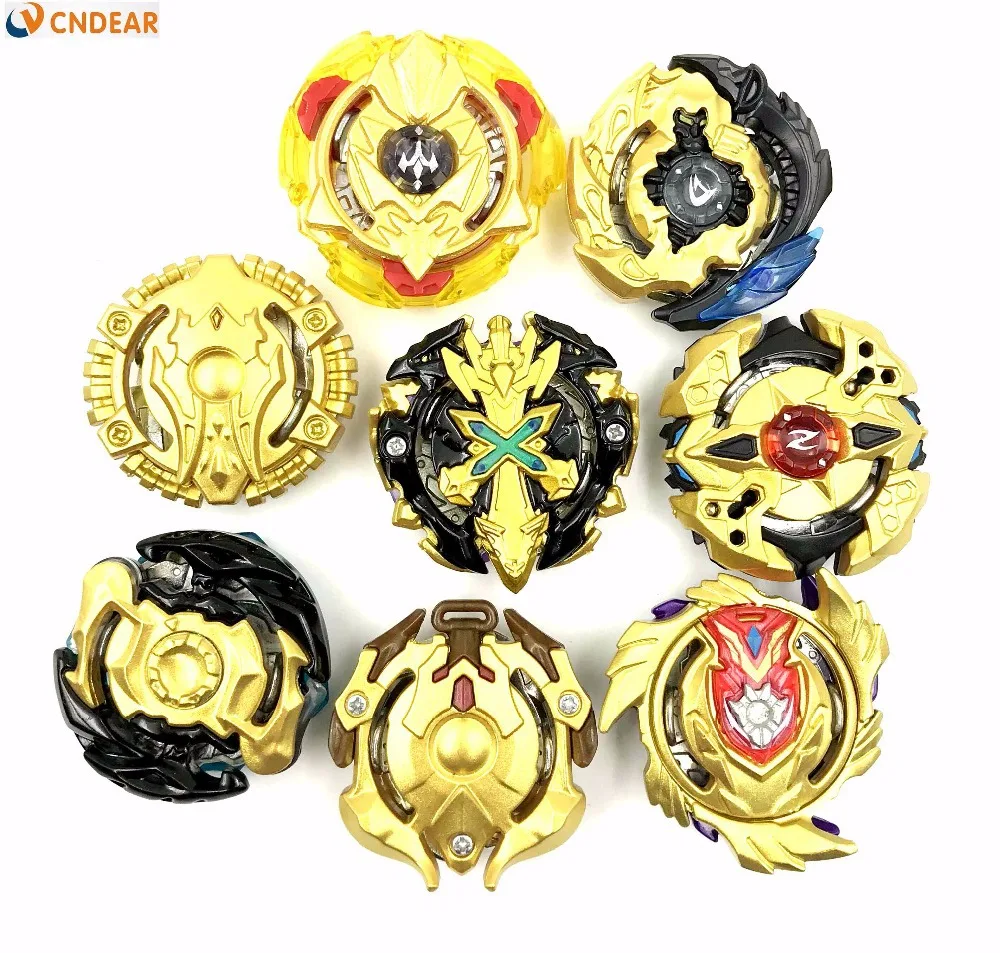 De Oro estilo Kai Watch Land Bey Blade de juguete Metal Funsion Bayblade Set Box con mango lanzador de caja de plástico juguetes para los niños juguetes - 2