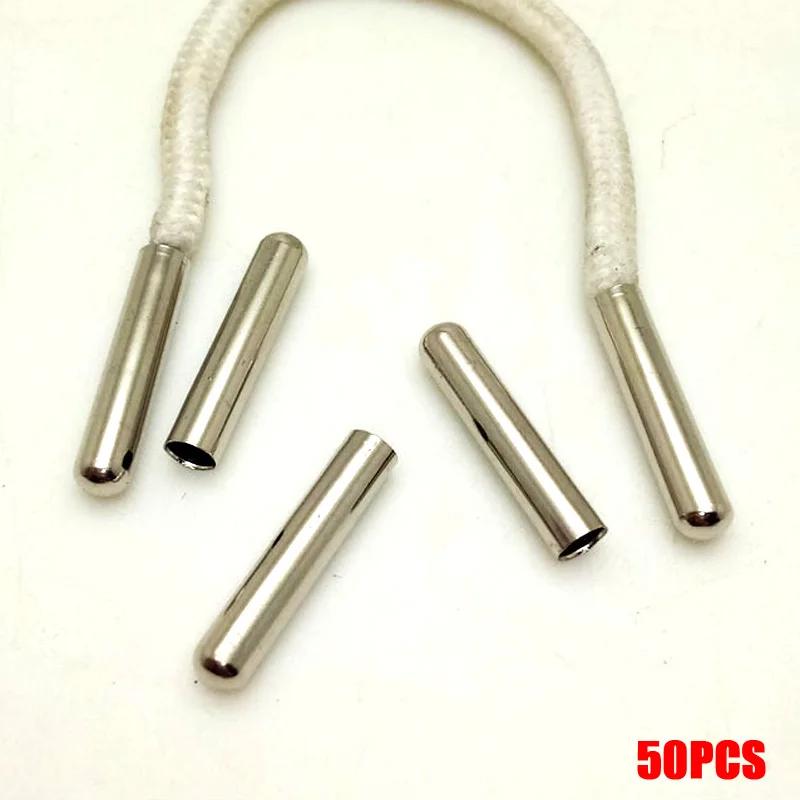 

4X20mm Metal Head Shoe Accessories for Shoelaces Tip Replacement Bullet Aglets Tips Shoe Laces Shoe Decorations Rope Head