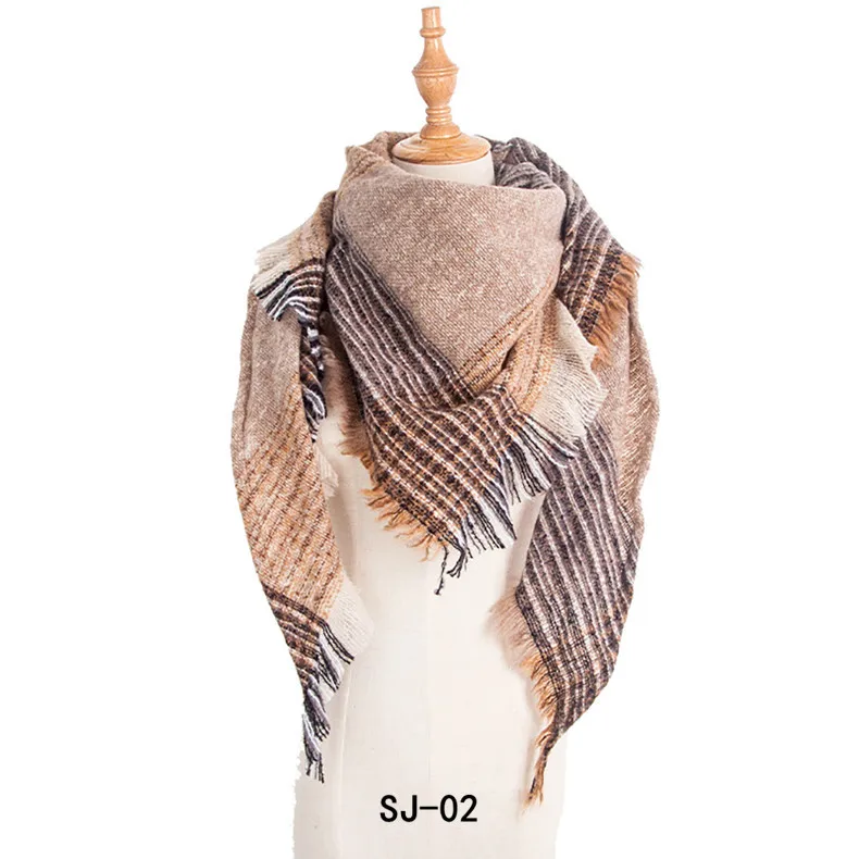 Популярный зимний шарф женский кашемировый шарф женский теплый плед пашмины треугольный шарф длинный шарф шарфы и шали