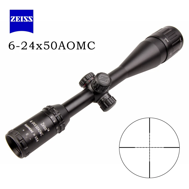 Hot Optical Sight ZEISS 6 24X50 Riflescope Scope Optics Riflescope Sight Hunting For Chasse Aim Scope