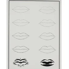 5 шт. skin практика татуировки поддельные резина кожи косметическая руководство перманентный макияж губ 20*15 см