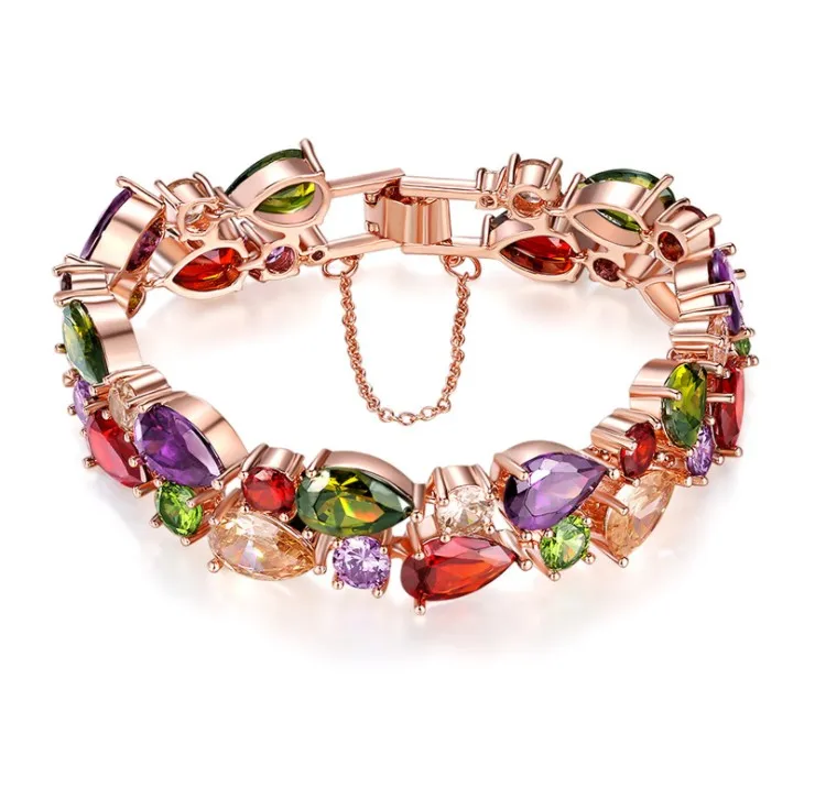Модное ювелирное ожерелье, новая мода, кристалл из австрийского браслета, мигающие маленькие браслеты для женщин, романтические - Цвет камня: bracelet