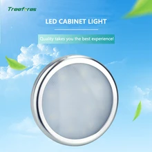 12V 2,5 W светодиодный освещение для шкафа мебельная полка светильник под шкаф светильник s круглый Алюминий освещение для шкафа Кухня витрина лампы