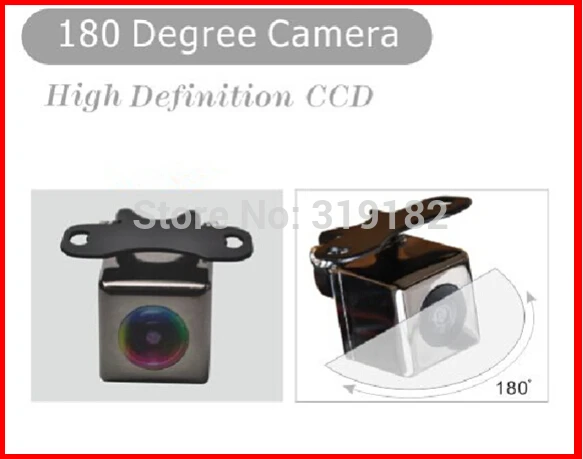 HD CCD 180 rearview font b camera b font to monitor front 3image back 1piecturer font