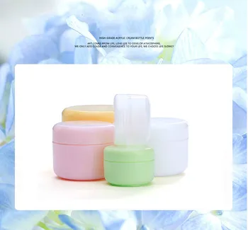 

30pcs 10g/20g/50g/100g Empty PP Plastic Skin Care face cream jar Makeup Pakaging Bottle Cosmetic Sample Travel Vials With Lids