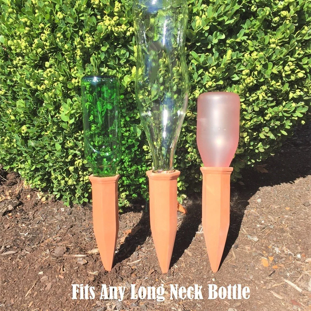 

6Pcs System Indoor Outdoor Plant Watering Stakes Self Irrigation Garden Home Device Ceramic Flower Automatic Vacation Waterer