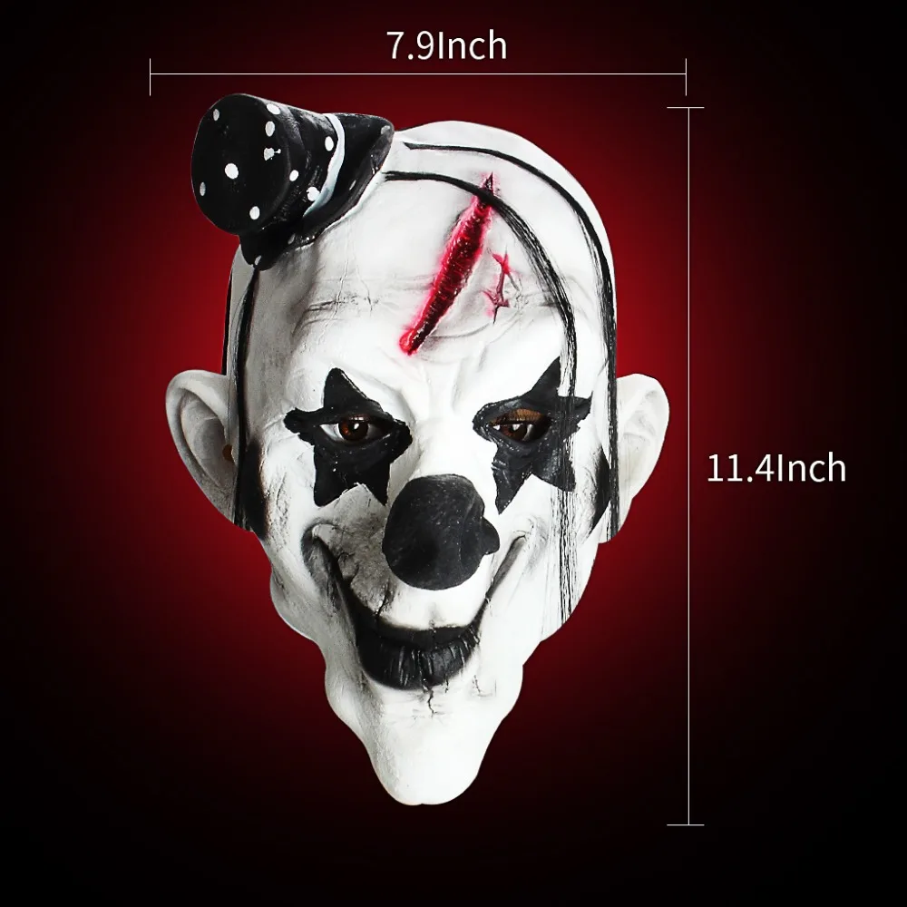Halloween Horror Clown Mask Scary Masquerade Costumes For Halloween Party (2)