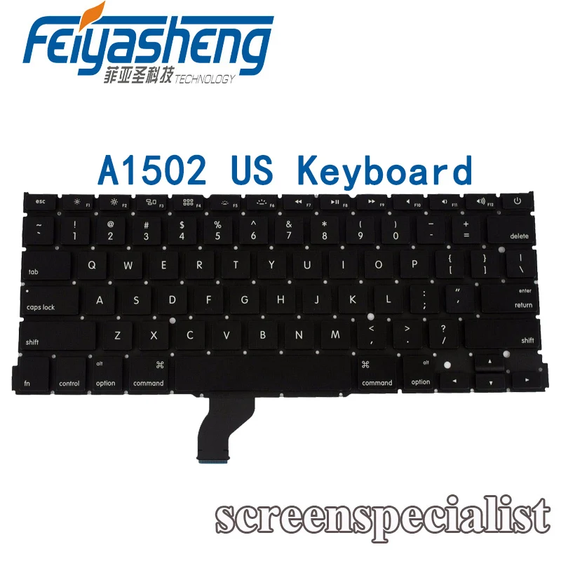 

High Quality A1502 US Layout For Apple Macbook Pro Retina 13'' US Keyboard Replacement 2013 2014 2015 Year