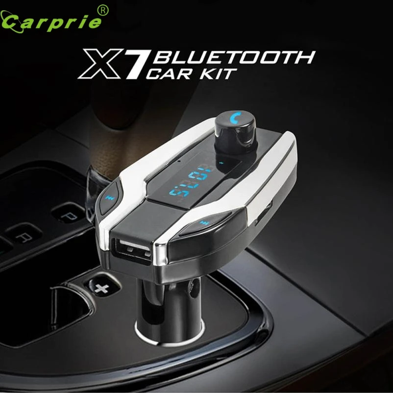 

Car-styling Bluetooth Car X7 Kit Handsfree FM Transmitter Radio MP3 Player USB Charger SD TF MMC LCD Remote mr21