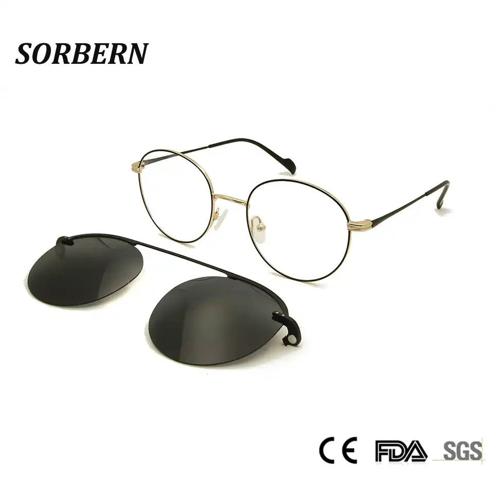 round clip on sunglasses for eyeglasses