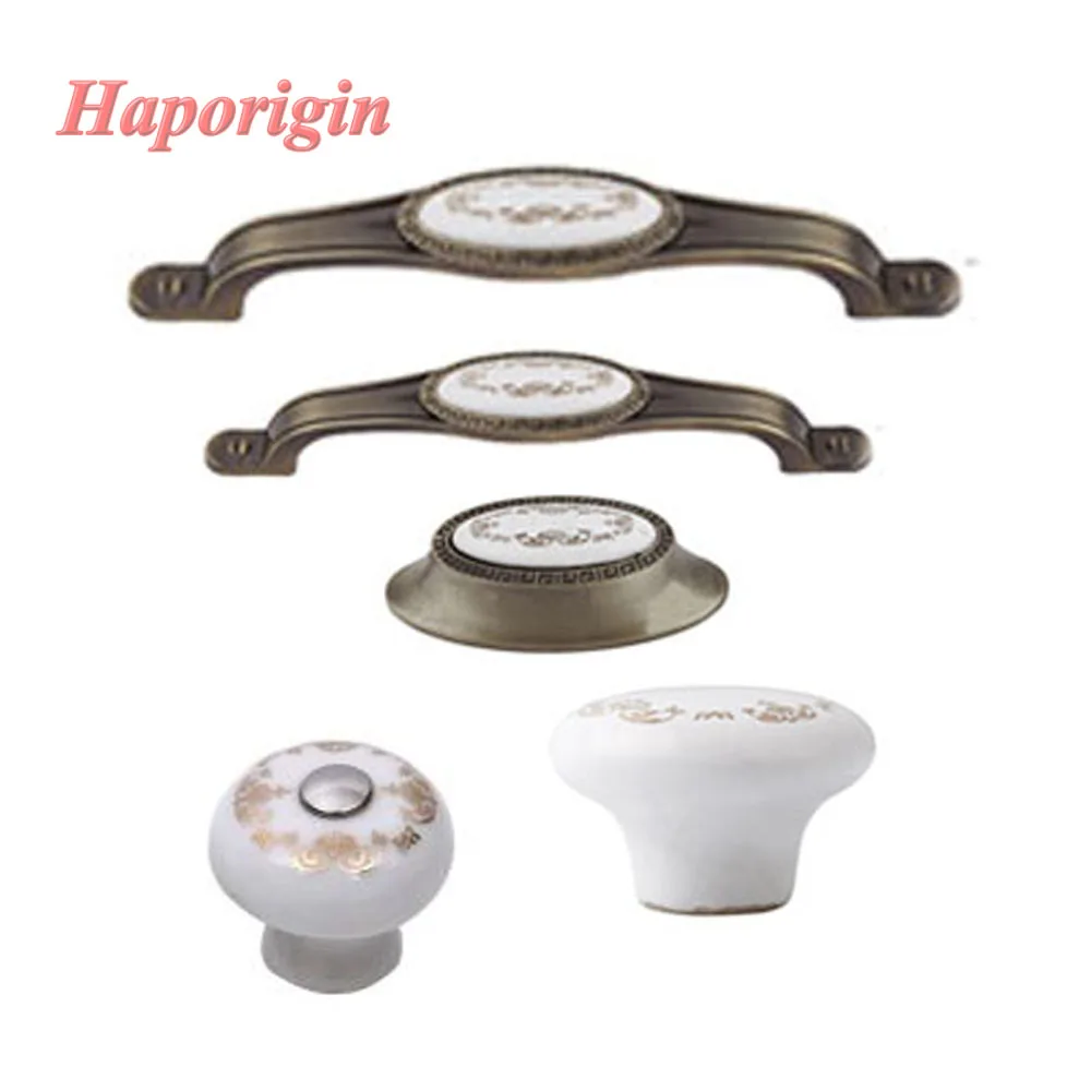 Antique Kitchen Cabinet Drawer Handles European Ceramic Cupboard