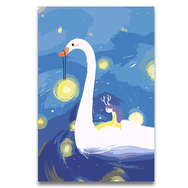 Anime-illustration-White-swan-and-girl-digital-oil-paint-By-Numbers-with-kits-package-numbers-painting.jpg_640x640