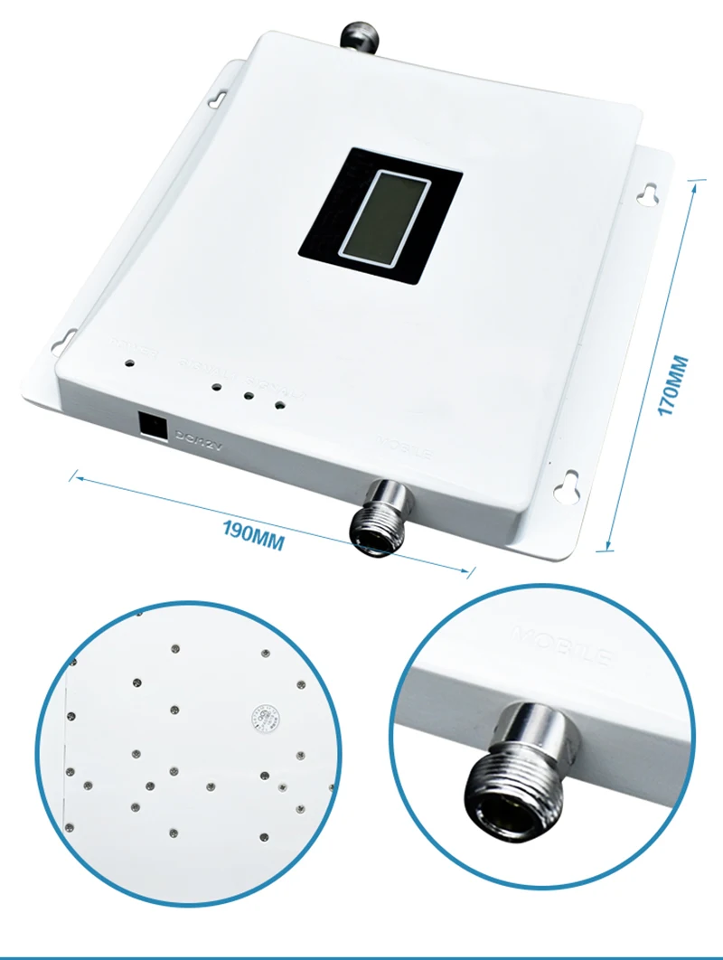 LCD display2G 3G 4G GSM repeater 900 WCDMA 2100 LTE 1800 Tri Band cellular Signal Booster 70dB Gain gsm Repeater 3G 4G Amplifier (11)