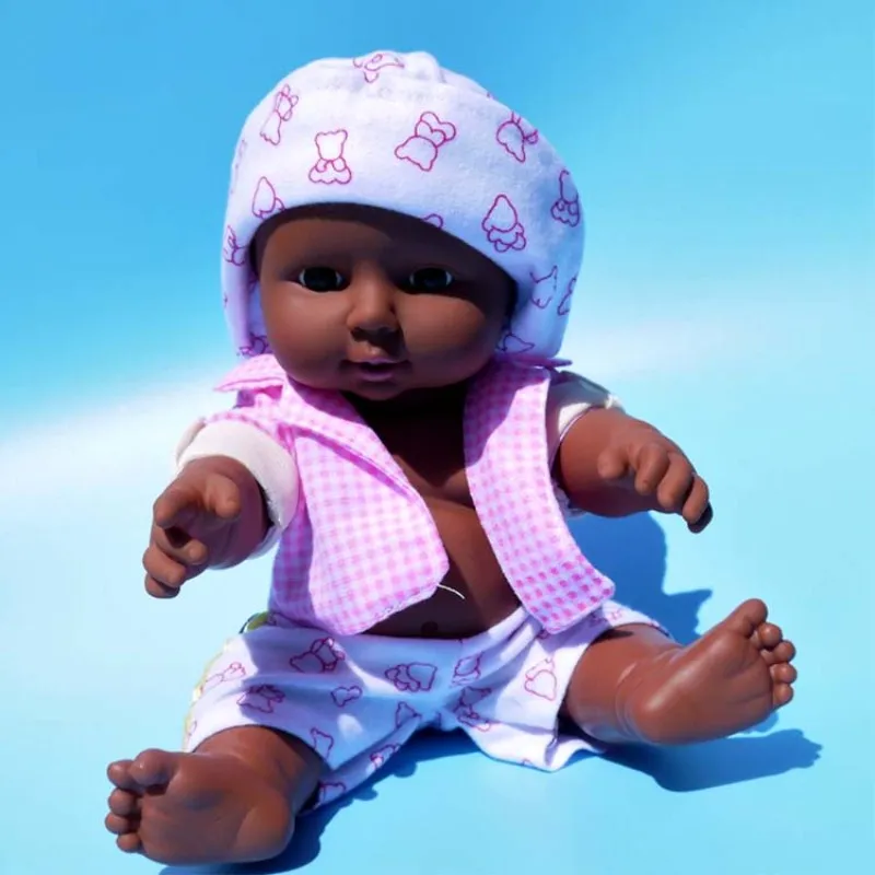 

Lol Dolls Toys Bjd Baby Reborn Silicone Black Man Africa Simulation Baby Doll Soft Glue Toys For Children