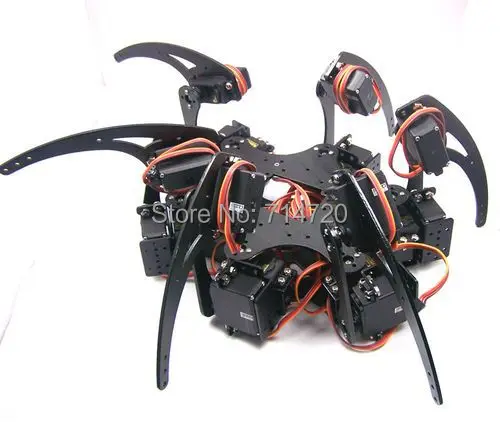 

Hexapod Robot Kit with 18 MG995 Servo Motor And 32 Servo Controller
