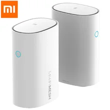 Xiaomi Mesh 2,4+ 5 ГГц WiFi смарт-роутер AC1300+ 1000M LAN+ 1300M power Line Qualcomm DAKOTA 4 ядра 4 усилителя сигнала