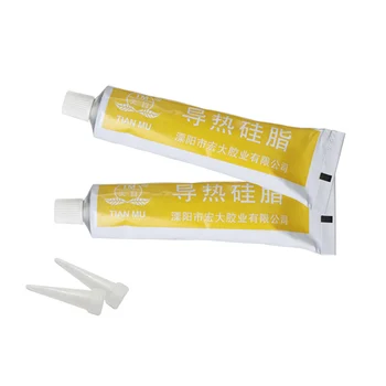 

2pcs Thermal Conductive Silicone Heating Element Triode Chip Computer Notebook CPUmain Board LED Lights Heat Dissipation Cream