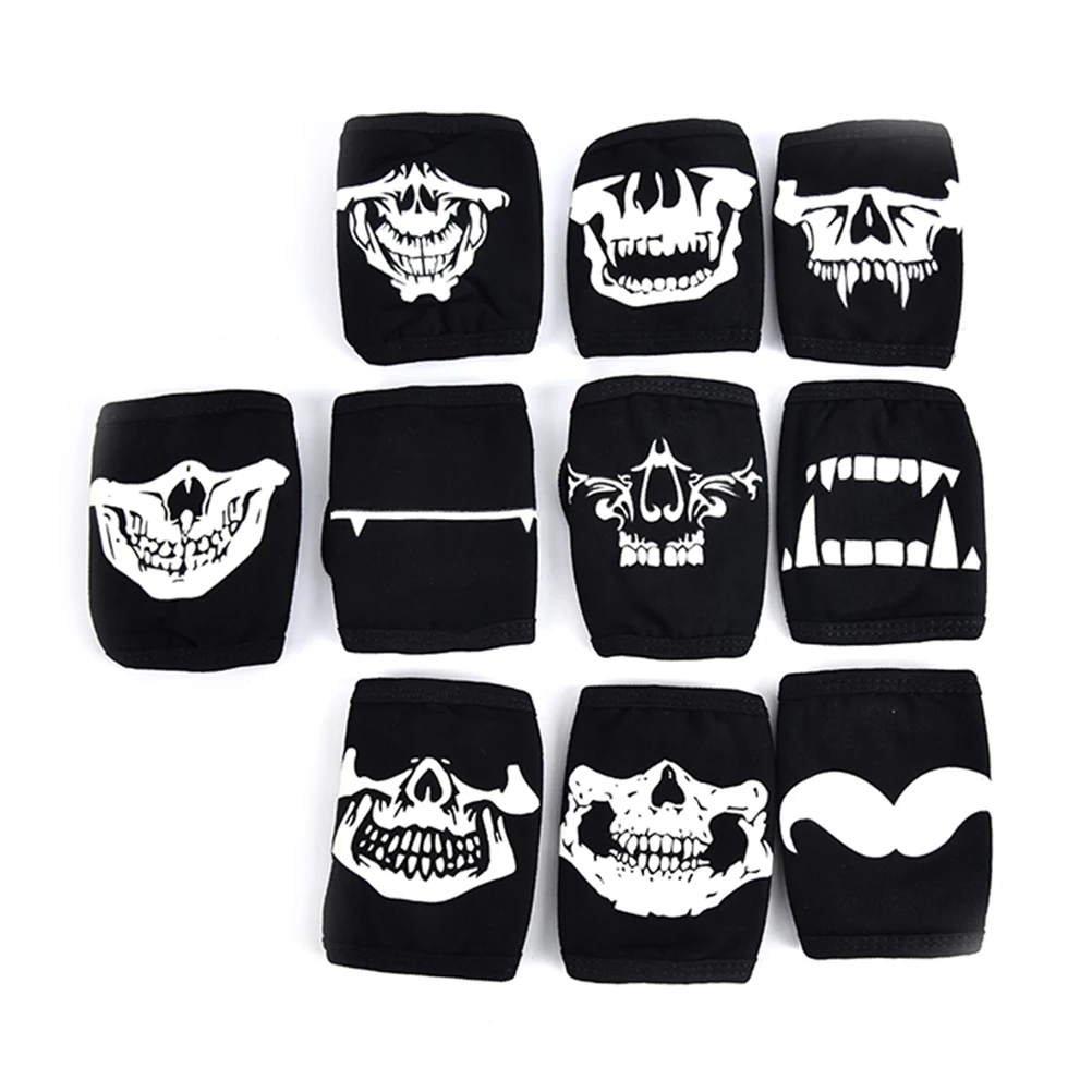 

1 Pcs Creative Black Anti Dust Mouth Mask Light Dust Luminous Keep Warm Cool Unisex Mask Noctilucent