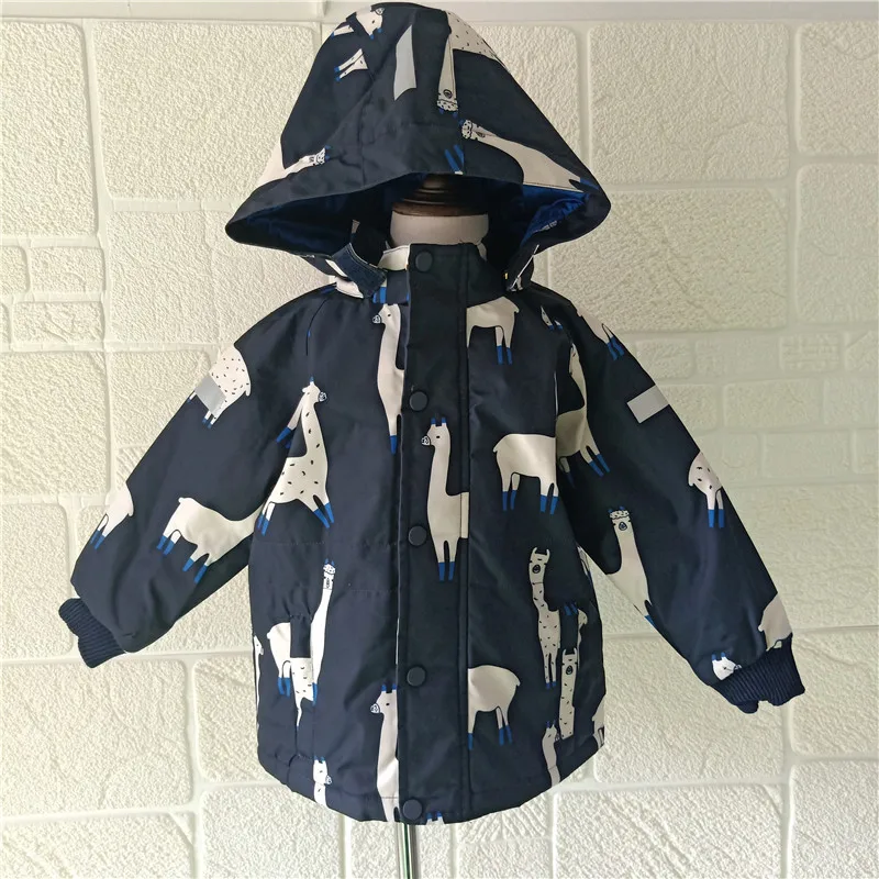 

BOBOZONE Llamas penguin jacket for kids boys girls winter coat