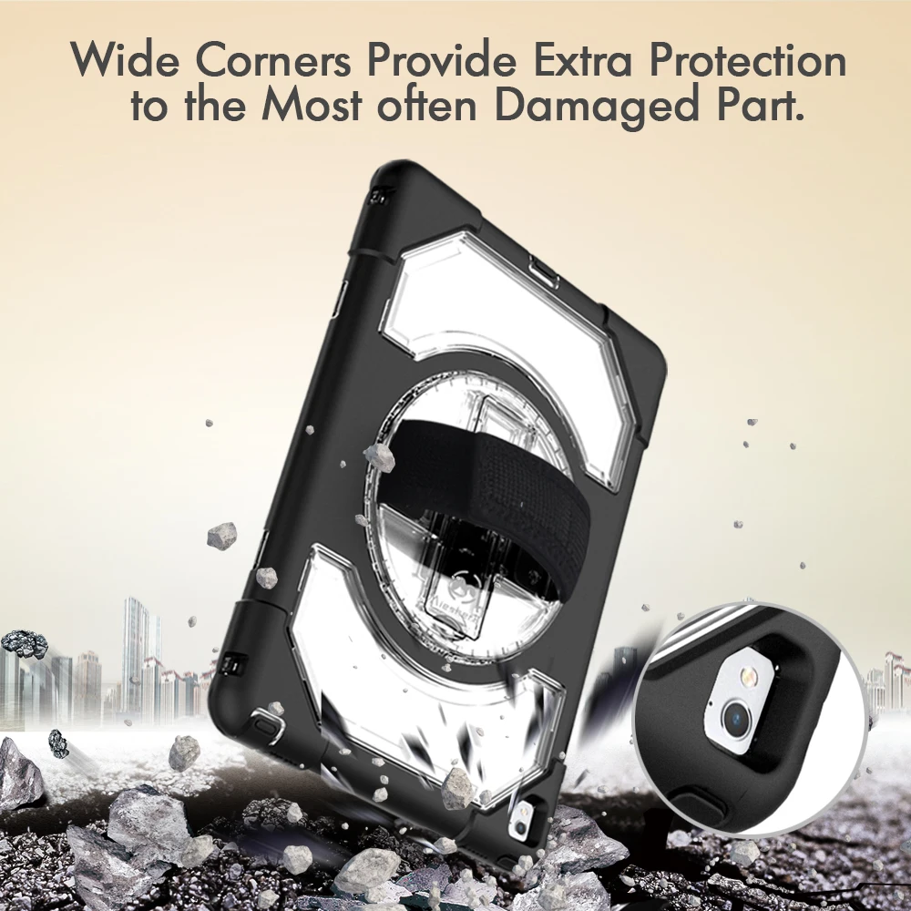 Miesherk Case for iPad Pro 9.7 High Impact Resistant 3 In 1 Heavy Duty Cover Hand Strap+Neck Strap Protector for iPad 9.7 inch Miesherk Case for iPad Pro 9.7 High Impact Resistant 3 In 1 Heavy Duty Cover Hand Strap+Neck Strap Protector for iPad 9.7 inch
