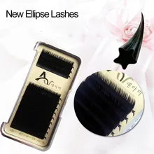 Новая звезда эллипс ресницы 0,1 B C Curl 8-12 мм искусственная норка плоские накладные ресницы наращивание отдельных ресниц 12 рядов ультра мягкие