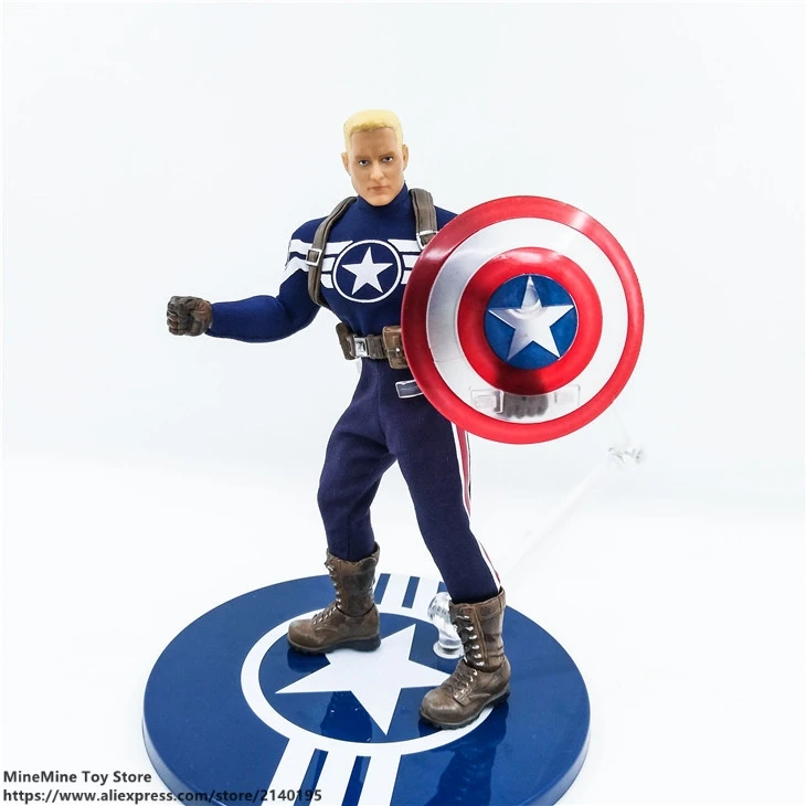 

ZXZ Marvel Avengers Captain America 16cm Action Figure Anime Mini Decoration PVC Collection Figurine Toy model children gift