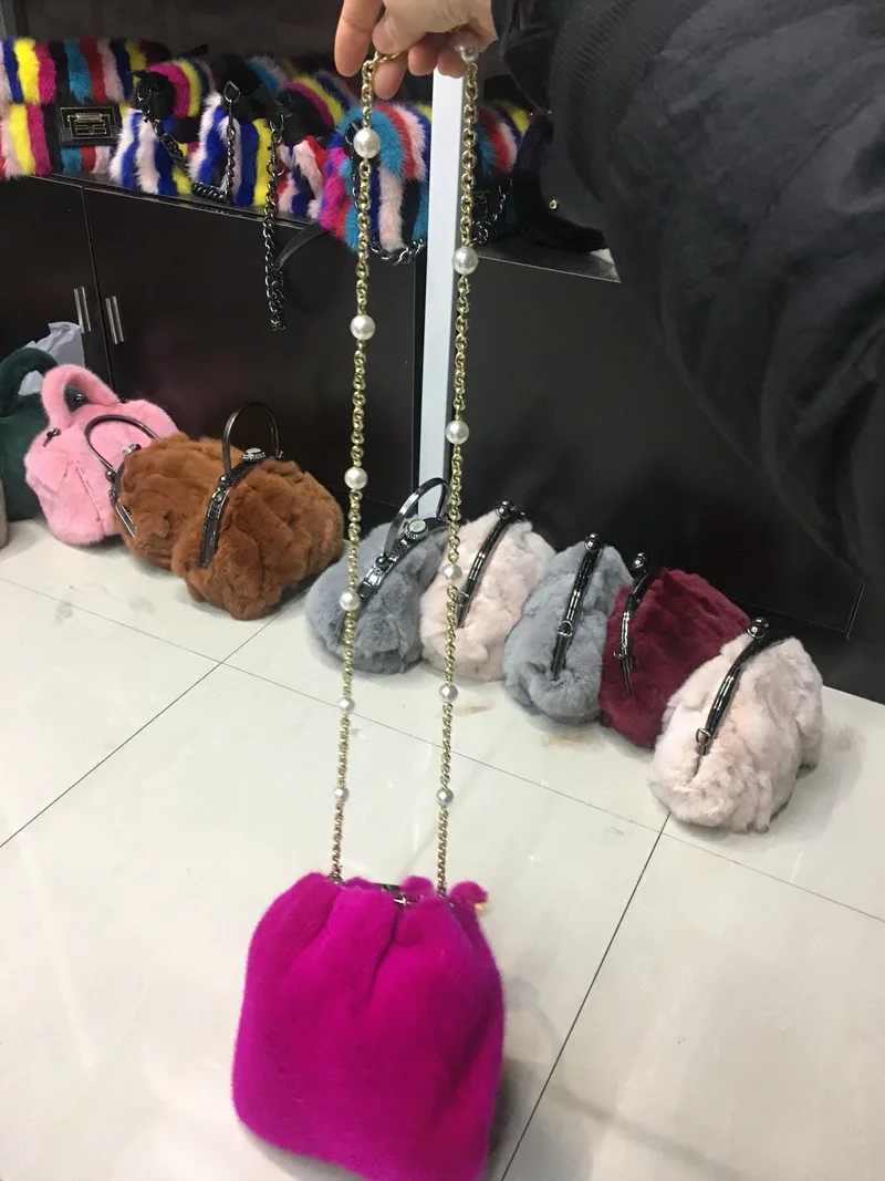 100% natural mink fur handbag (10)