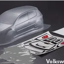 1/10 Радиоуправляемый автомобиль ПВХ прозрачный корпус 190 мм vVolkswagen gGolf GTI MK5 на дороге Дрифт Tamiya kyoaho HPI HSP Redcat