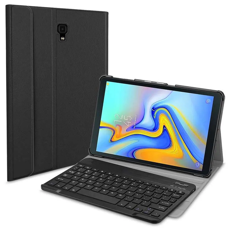 

Slim Shell Lightweight Stand Cover with Detachable Wireless Bluetooth Keyboard for Samsung Galaxy Tab A 10.5 2018 SM-T590 / T595
