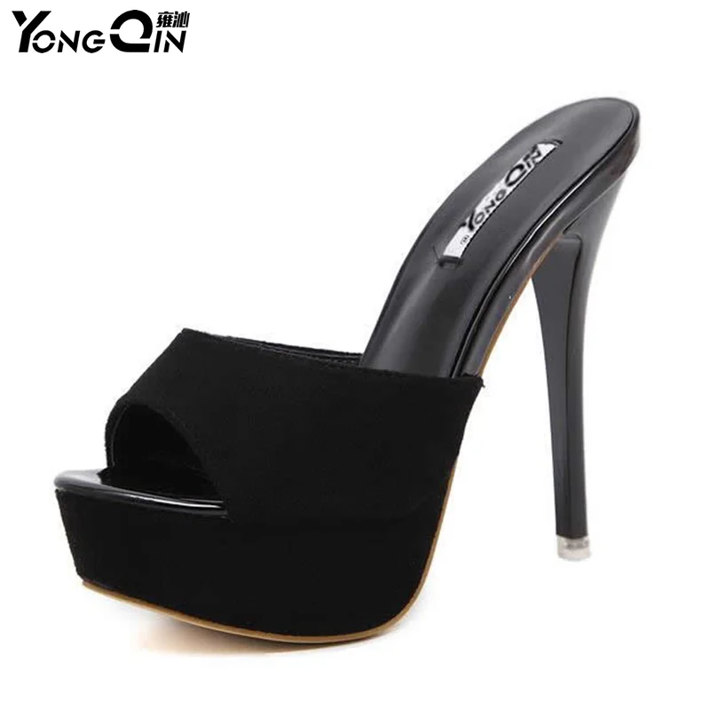 

Sexy Women Slippers Shoes High-heeled Sandals New Thin Heels Women's Shoes