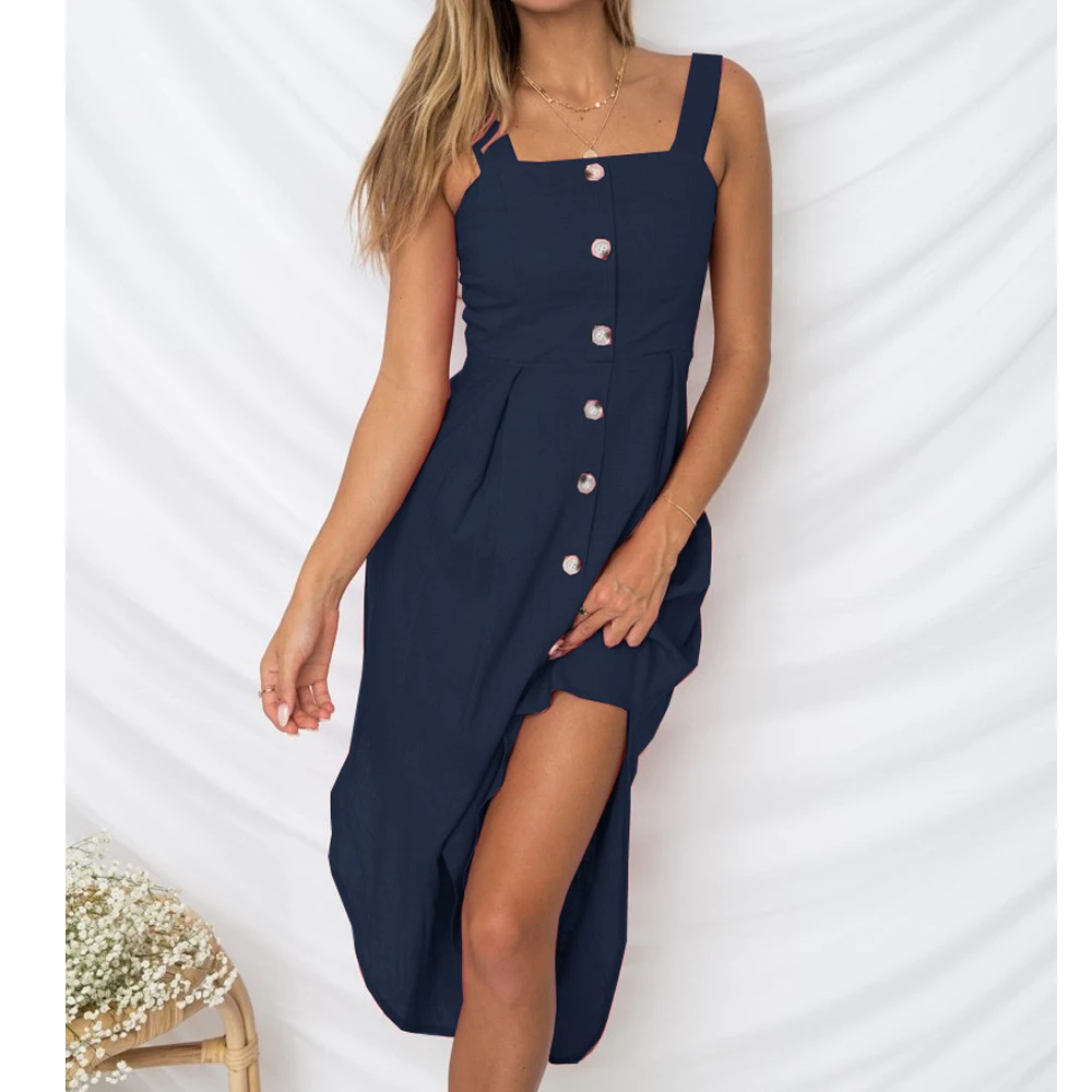 button up summer dress