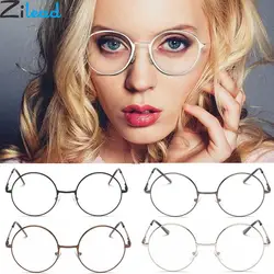 Zilead ретро круглые очки для близорукости женские и мужские металлические прозрачные Объектив короткий-очки для коррекции зрения очки