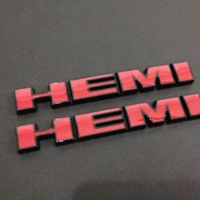 Черный+ красный Hemi эмблемы-50 шт