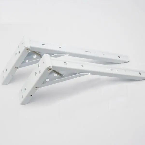

8'' Hardware Accessories Shelf Brackets White Steel Bracket Pair