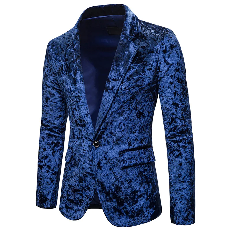 Mens Blazer Jacket New Business Casual Loose Single-breasted Mens Suits Blazers Camouflage Man Formal Blazer Masculino