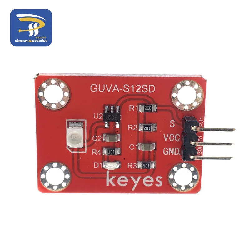 УФ Сенсор 240 370nm GUVA S12SD 3528 Солнечная интенсивность ультрафиолетового излучения
