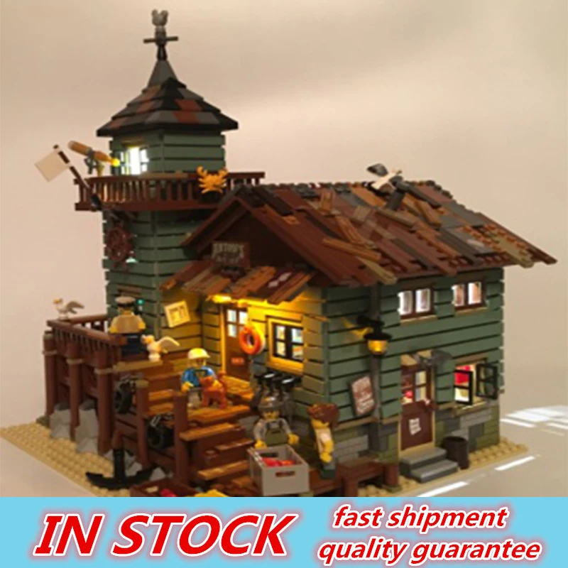 

MOC Led Light Up Kit For Old Fishing Store Model Building Block Light Set With 21310 LEPIN 16050 (Only Light Set)