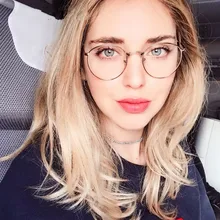 Трендовые Новые дизайнерские женские стеклянные es оптические оправы, металлические круглые стеклянные es оправы, прозрачные линзы, очки черного, серебристого, золотого цвета