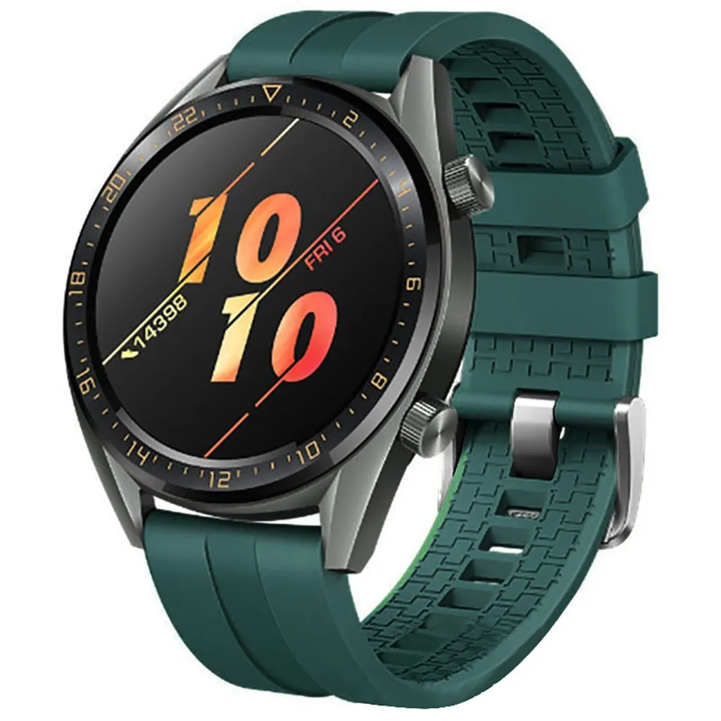 Силиконовый ремешок для наручных часов Huawei Smart Watch GT Active 46 мм Honor Magic|Ремешки часов|